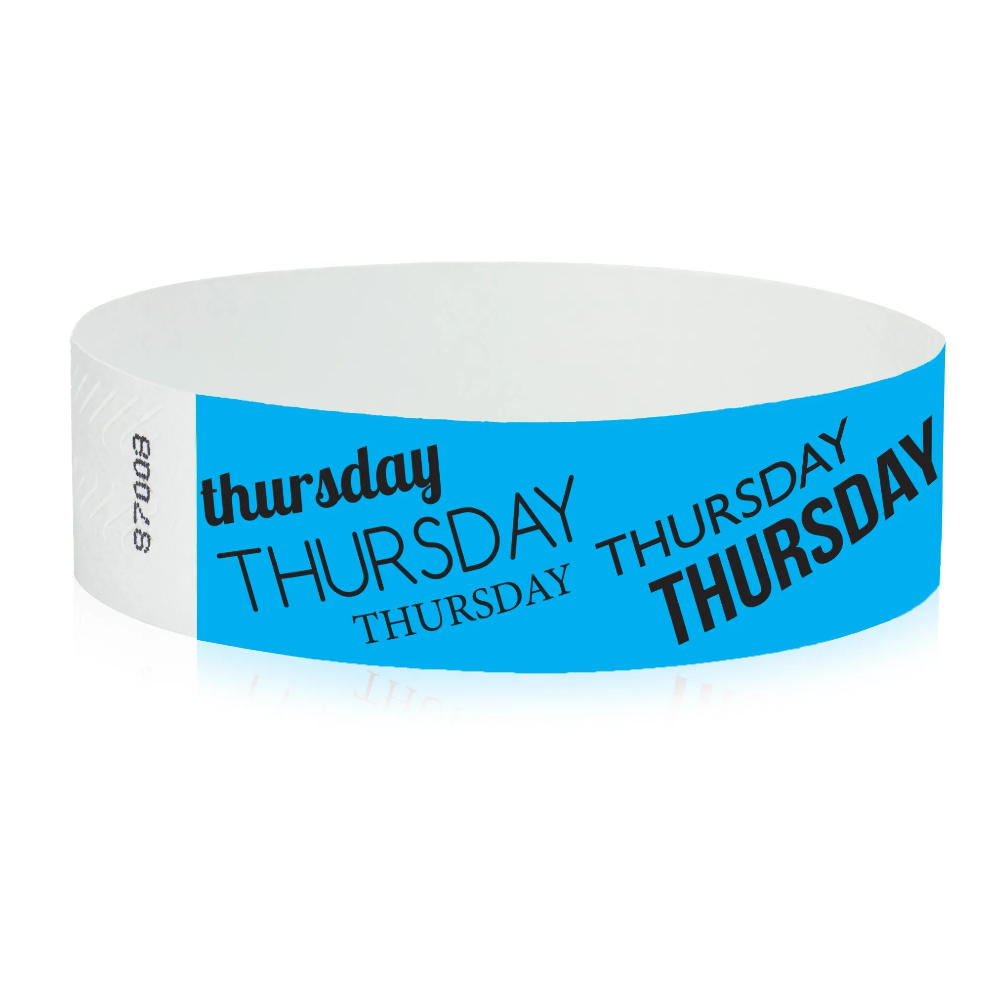 3/4" Tyvek Thursday Wristbands
