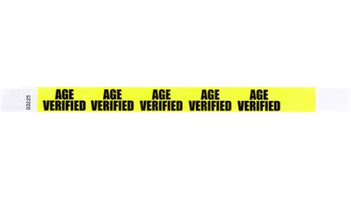 3/4" Tyvek® Wristbands - Age Verification