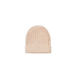 Baby Hats | Cotton Beanie in Shell | Quincy Mae