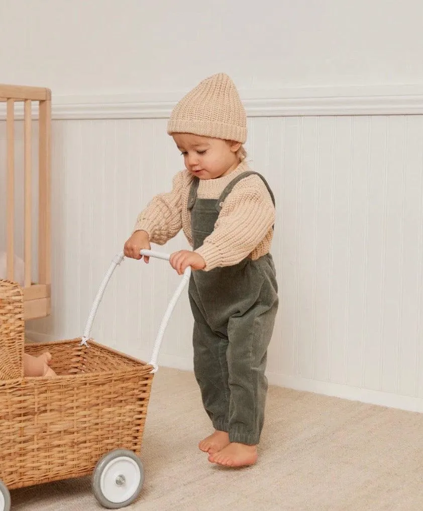 Baby Hats | Cotton Beanie in Shell | Quincy Mae
