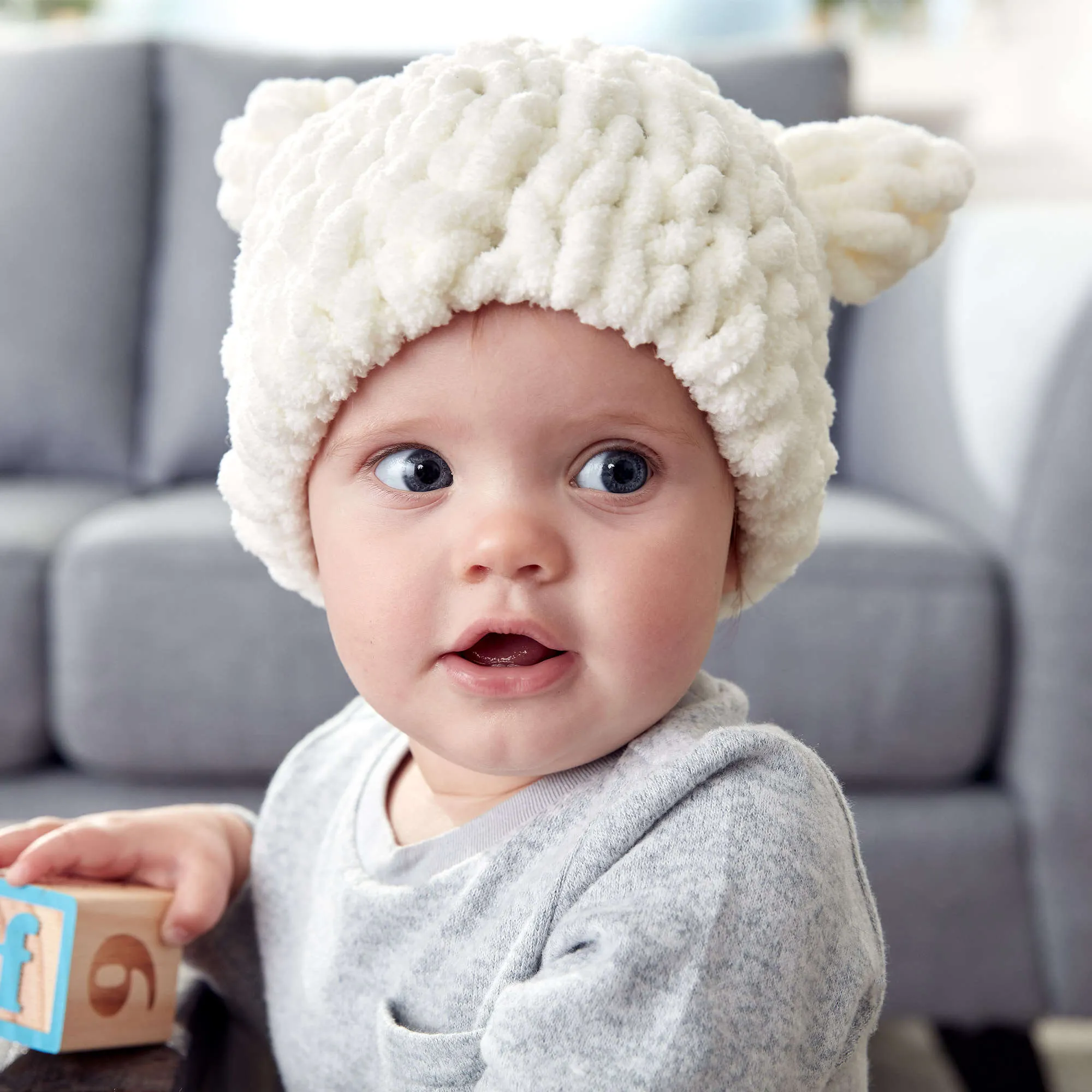 Bernat Craft Alize EZ Baby Bear Hat