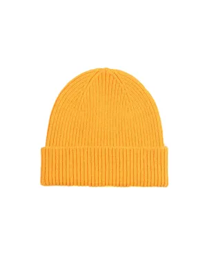 Colorful Standard Merino Wool Beanie burned yellow