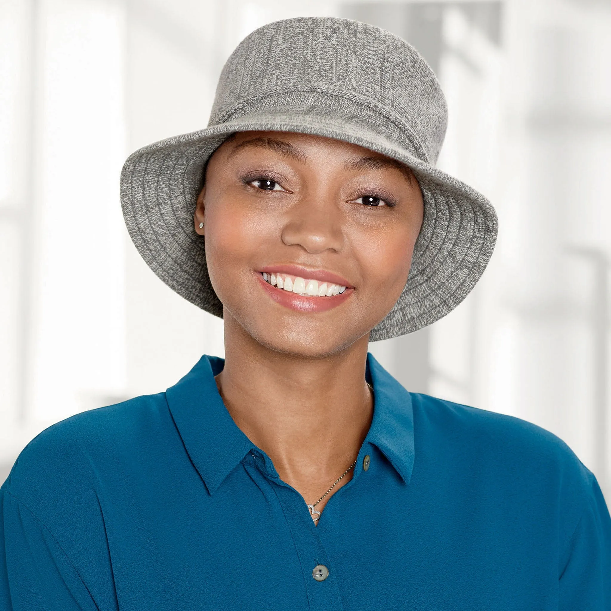 Cotton Knit Bucket Hat
