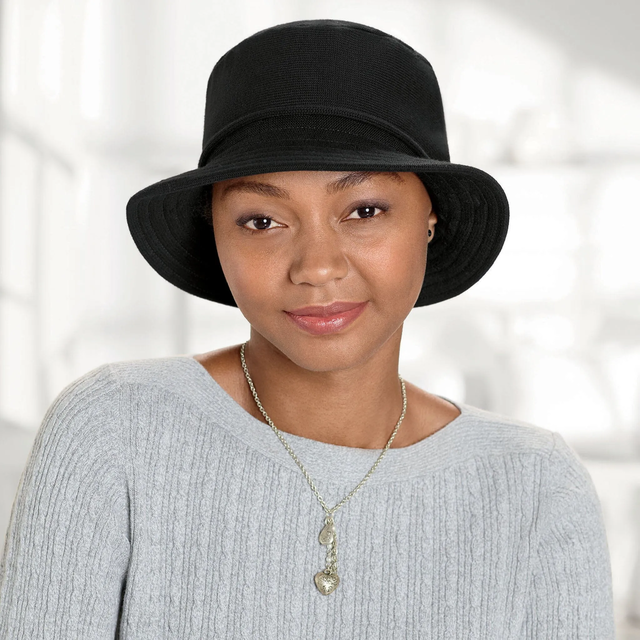 Cotton Knit Bucket Hat
