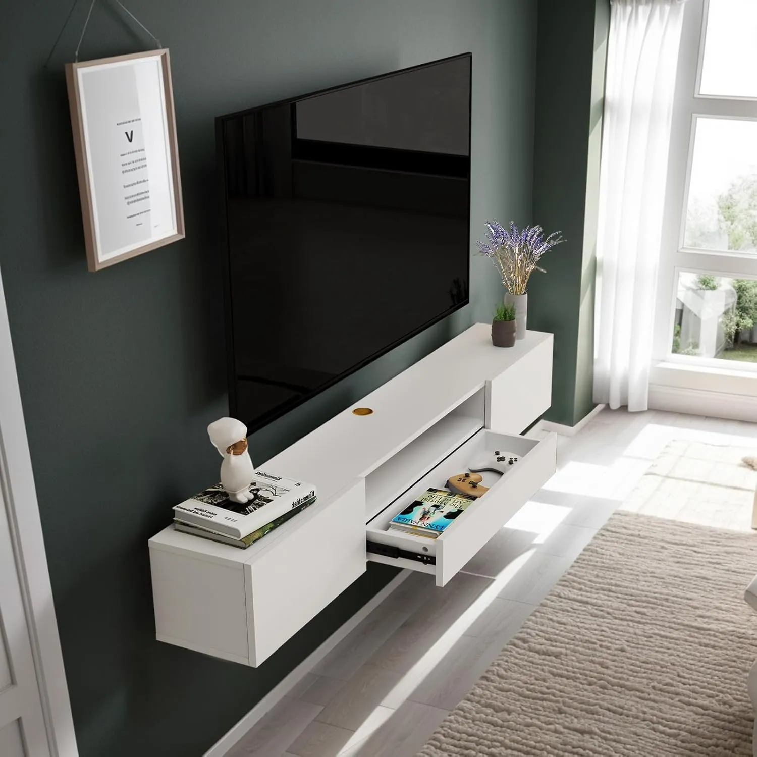 Custom Purio Floating TV Stand