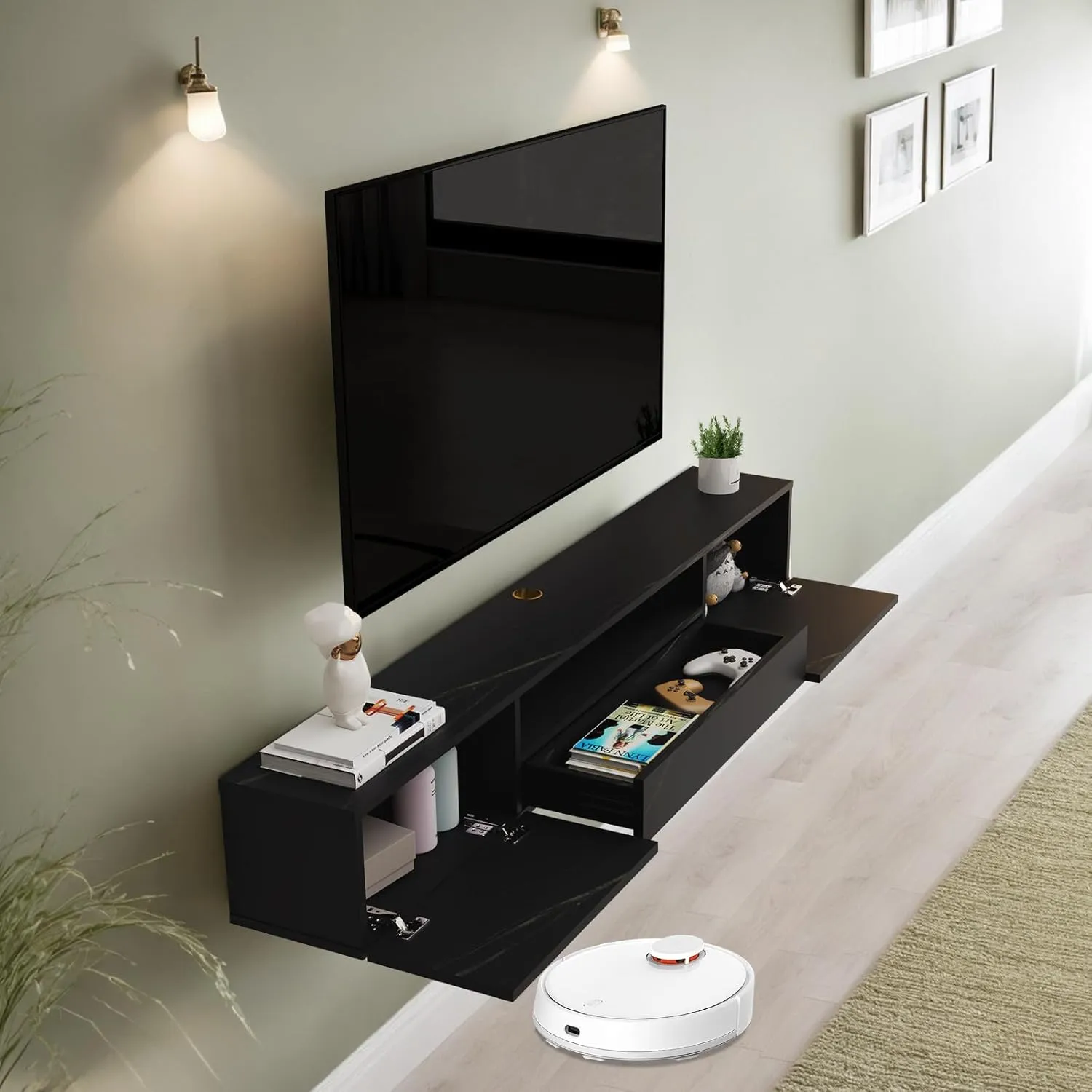 Custom Purio Floating TV Stand