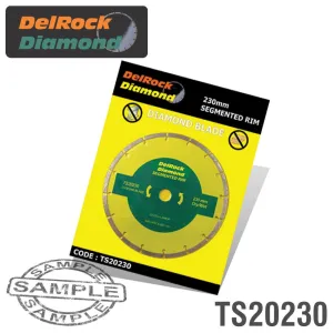 DELROCK DIAMOND BLADE 230MM SEGMENTED DELROCK TS20230