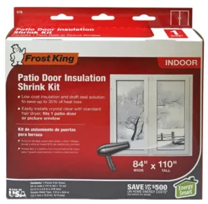 Frost King V76H 84" x 110" Indoor Insulation Kit For Patio Door Or Large Window - Quantity of 9