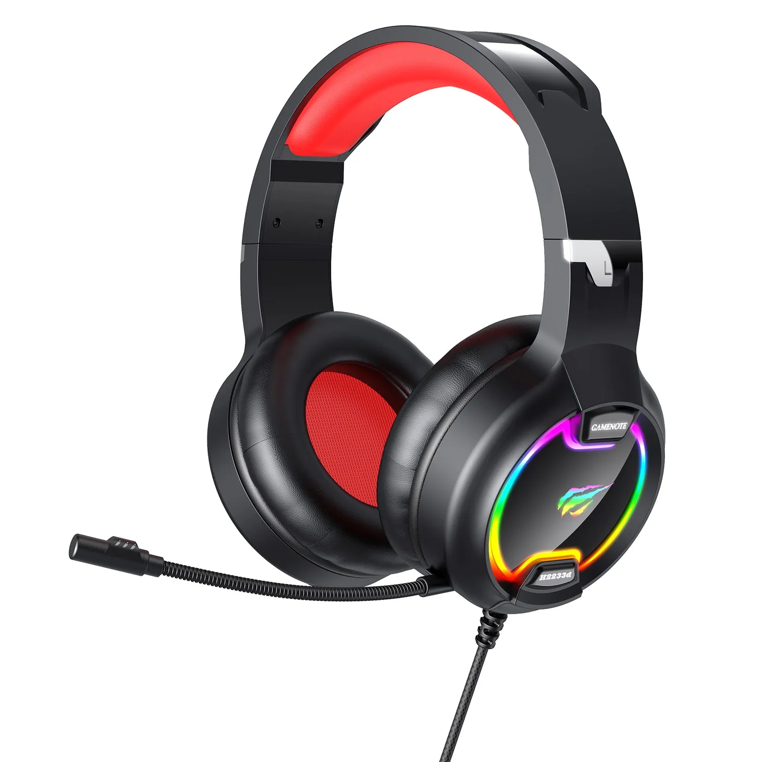 HAVIT H2233D RGB Cat Ear Headphones Gaming Headset with Volume Control & Microphone Mute Button