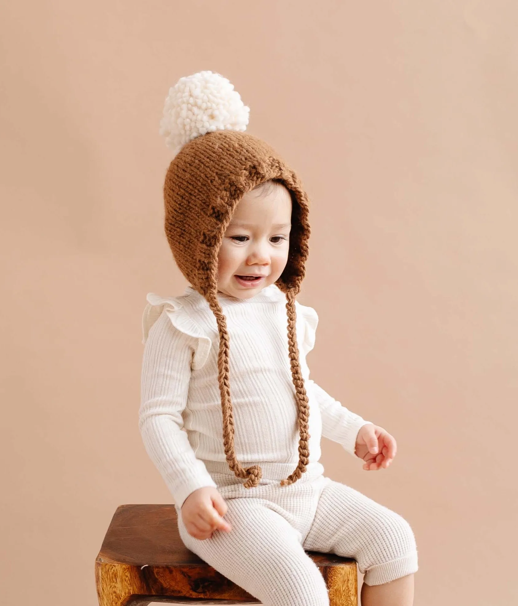 Kid's Ari Bonnet, Walnut