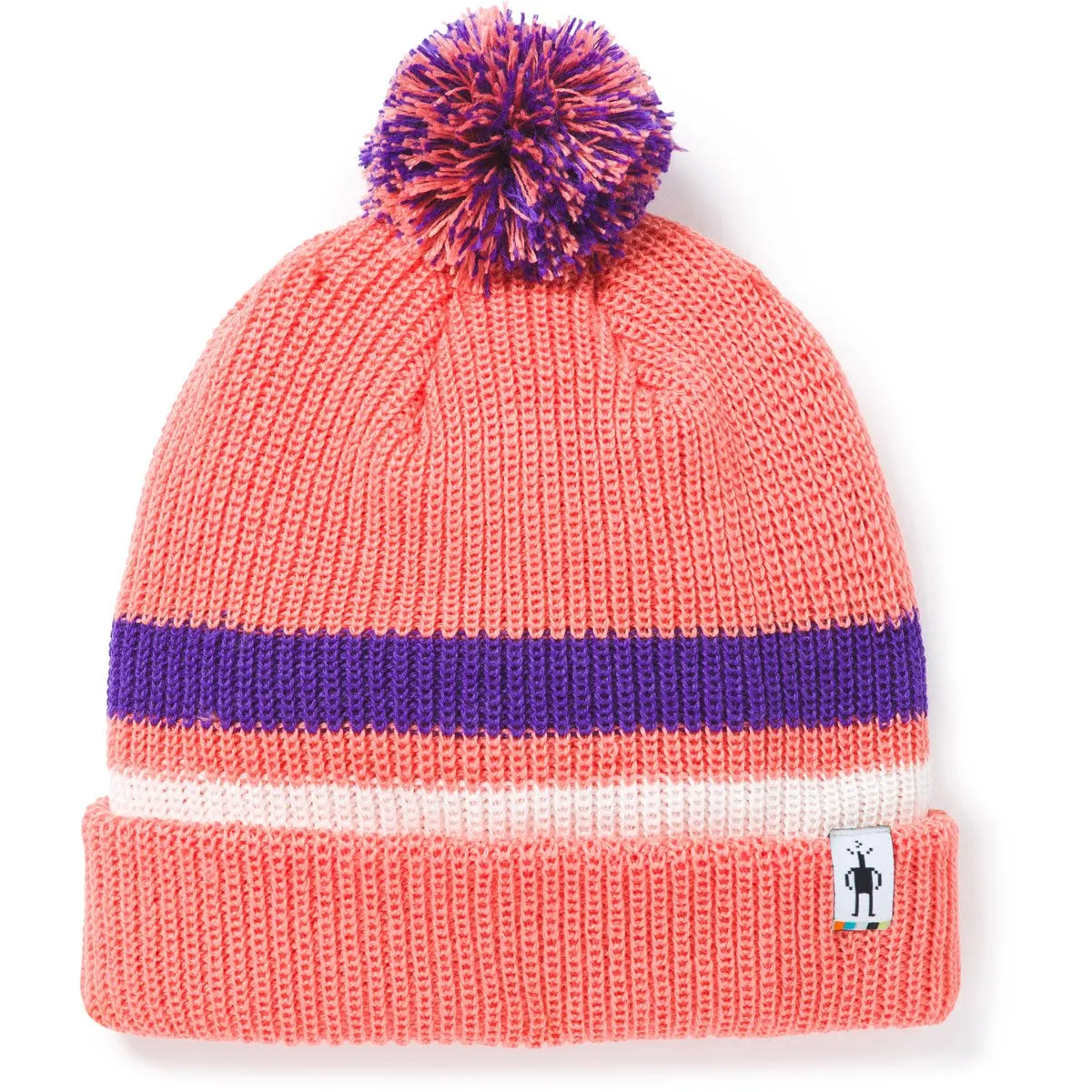 Kids' Stripe Pom Beanie