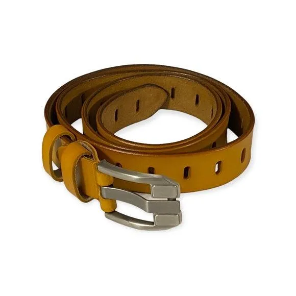 Leather Cut Out Grommet Waist Belt