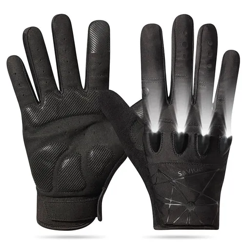 LED Flashlight Gloves for Cycling ,Working, Fishing