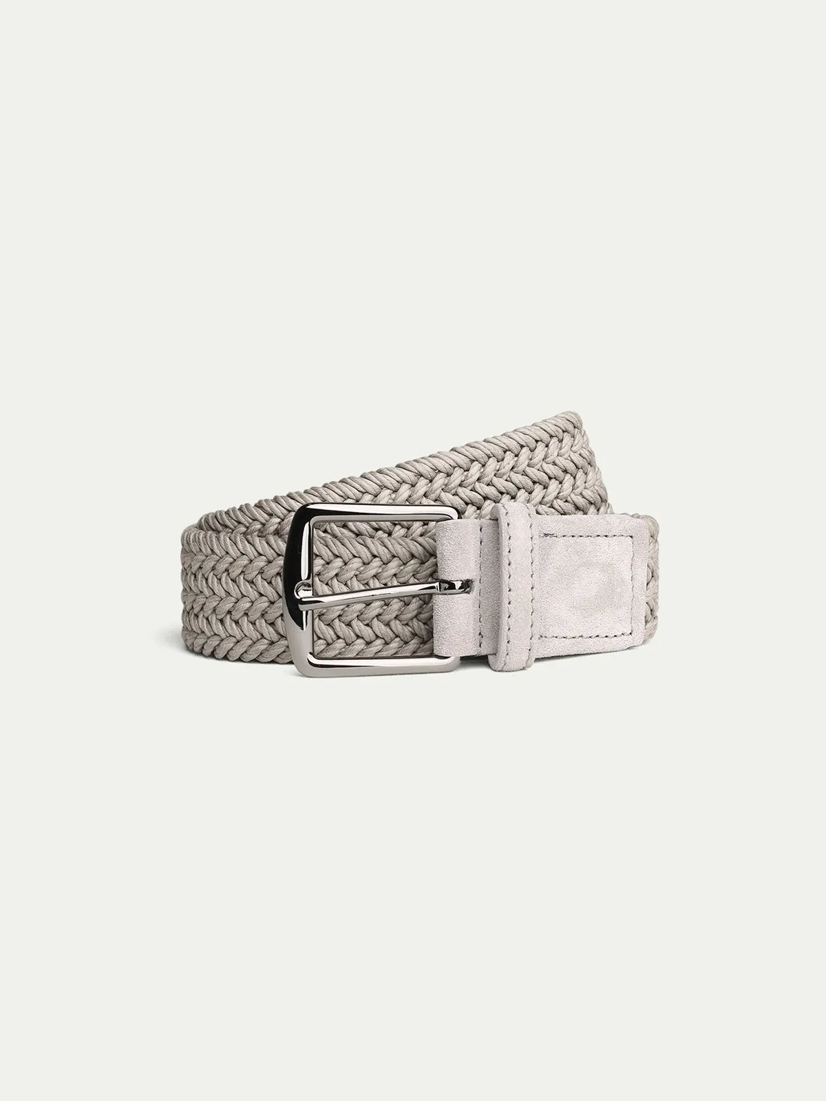 Light Grey Waxed Cotton Belt