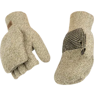 Lined Knit Shell Half-Finger with Convertible Mitt Hood