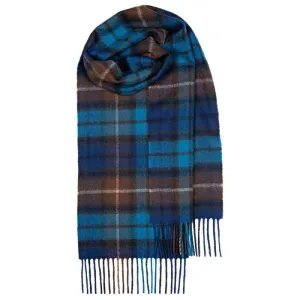 Lochcarron - Bowhill Lambswool Scarf - Buchanan Blue Tartan