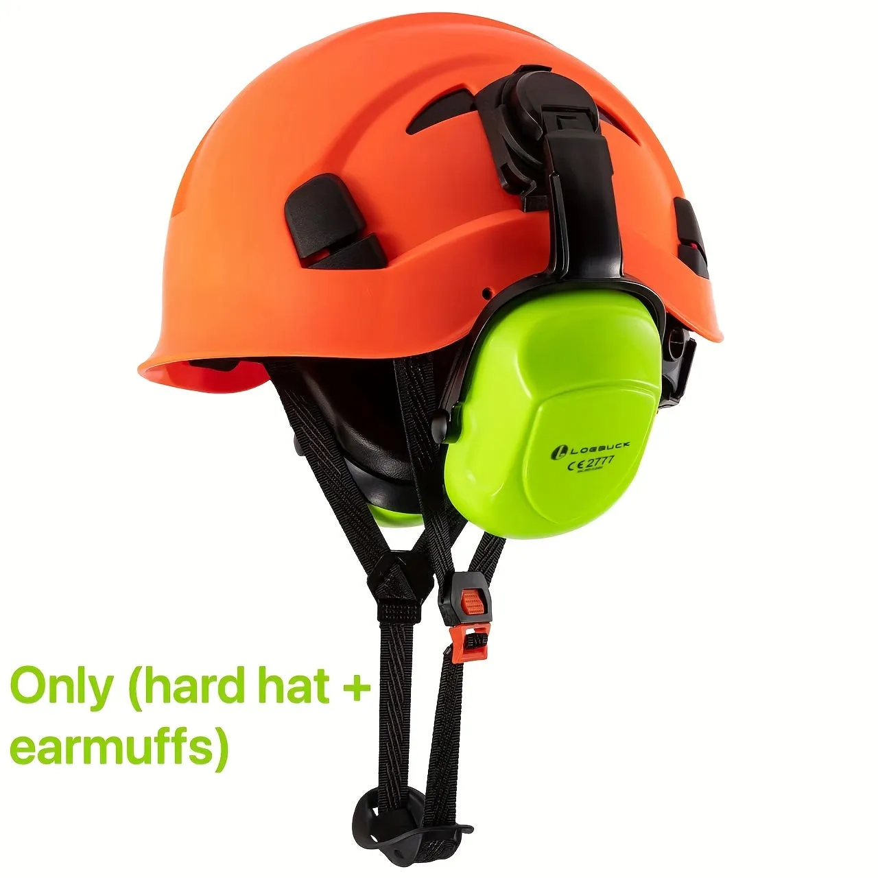 LOEBUCK Heavy-Duty Safety Helmet - Ultimate Protection with Noise-Cancelling Earmuffs & Goggles - Durable Hard Hat Set for Construction