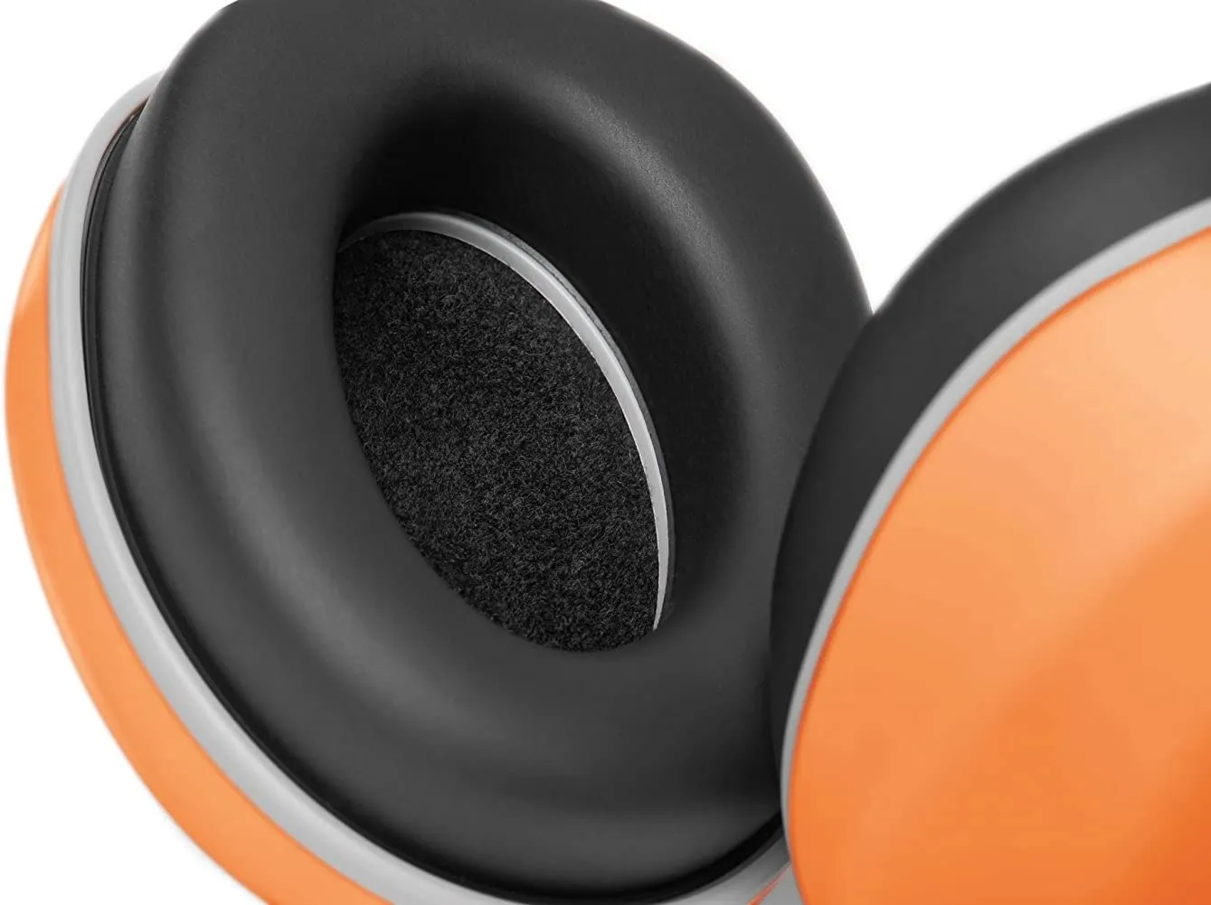 Lucid Audio LA-KIDS-PM-OR HearMuffs Kids Hearing Protection (Orange/White)