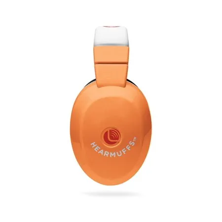Lucid Audio LA-KIDS-PM-OR HearMuffs Kids Hearing Protection (Orange/White)
