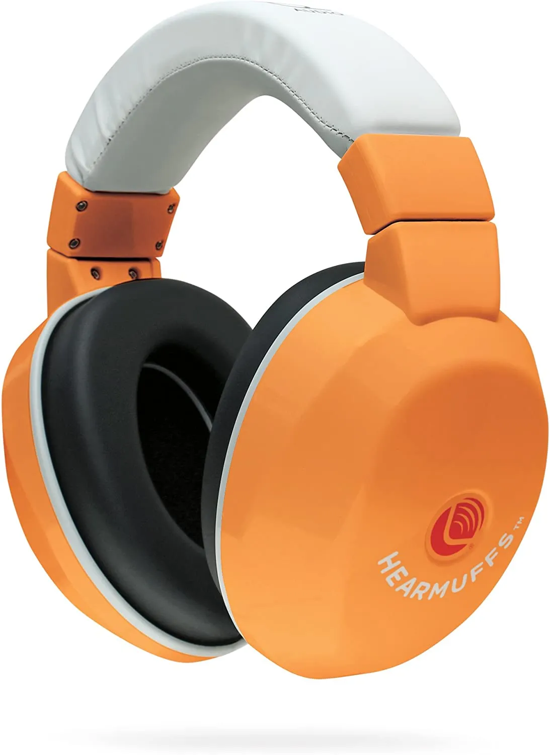 Lucid Audio LA-KIDS-PM-OR HearMuffs Kids Hearing Protection (Orange/White)