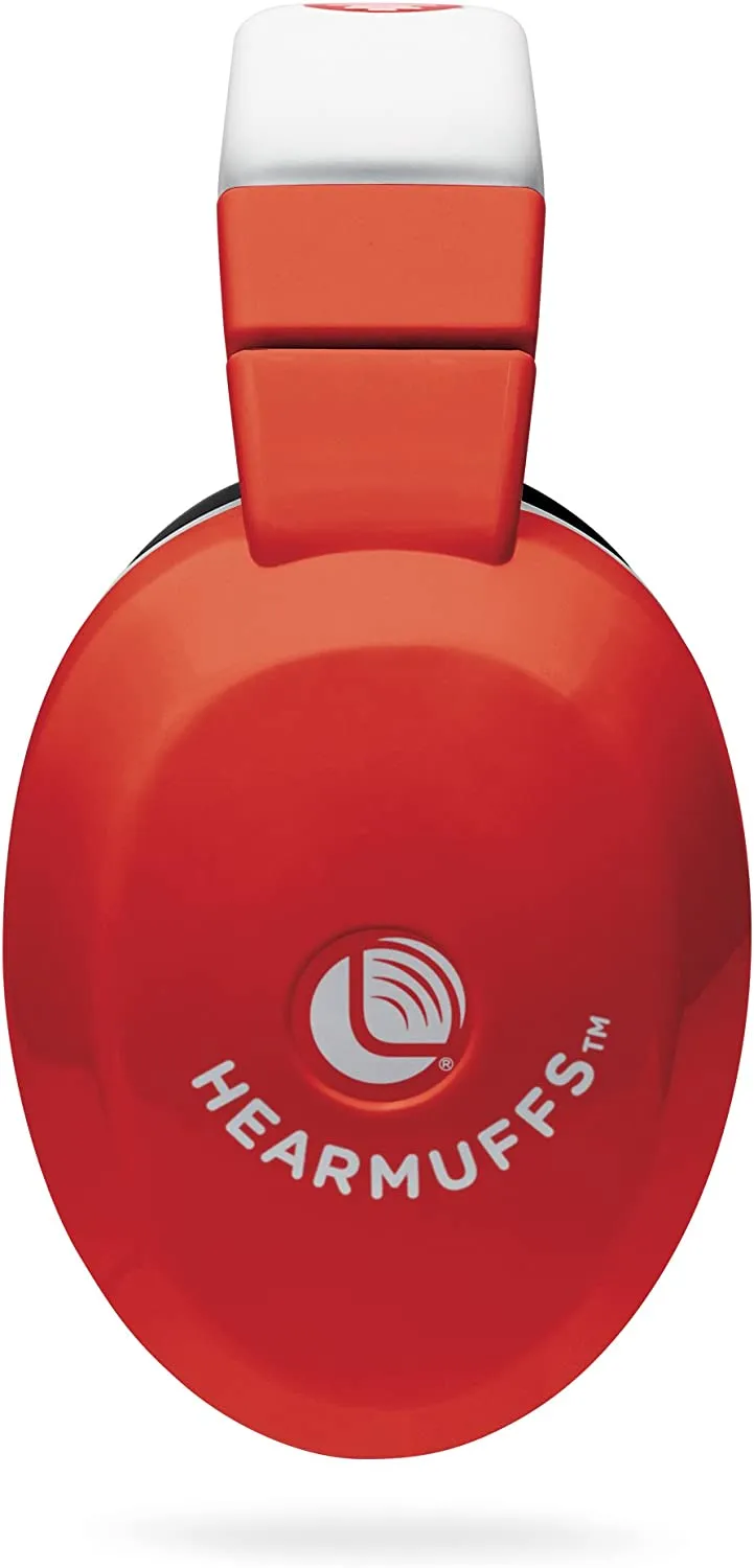 Lucid Audio LA-KIDS-PM-RD HearMuffs Kids Hearing Protection (Red/White)