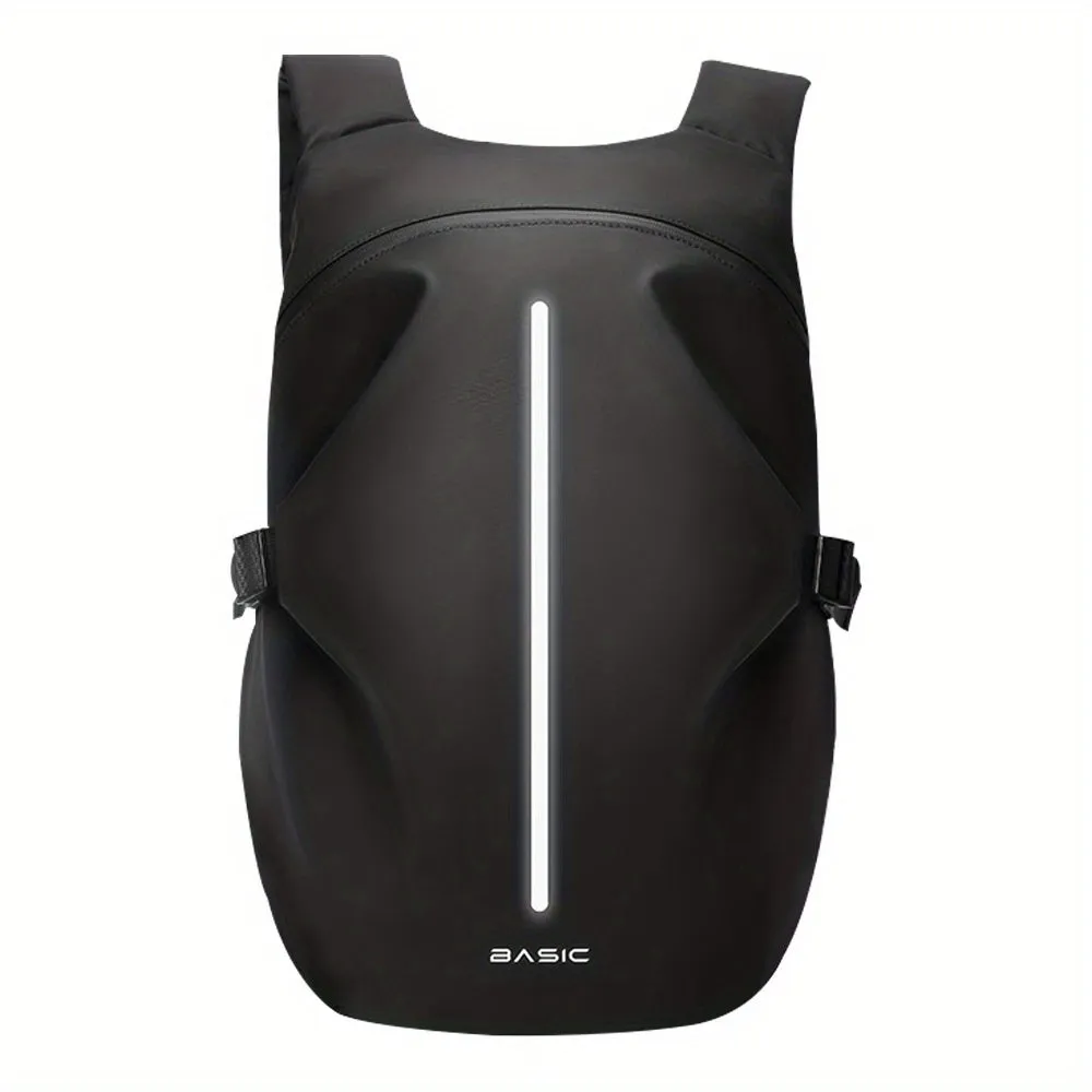 Mens Waterproof Motorcycle Backpack Helmet Storage with Reflective Safety