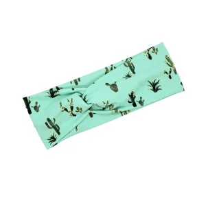 Mint Cactus Headband