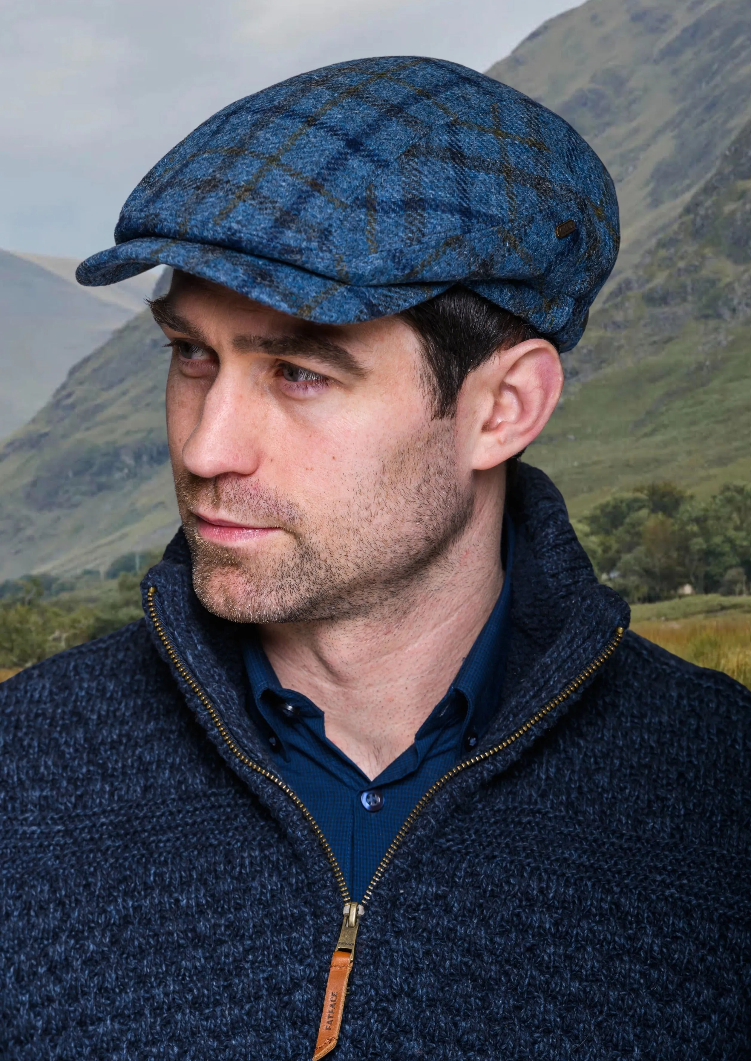 Mucros Kerry Cap | Blue Check