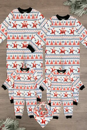 Nordic Santa Family Onesie Pajamas - AND PET BANDANA!