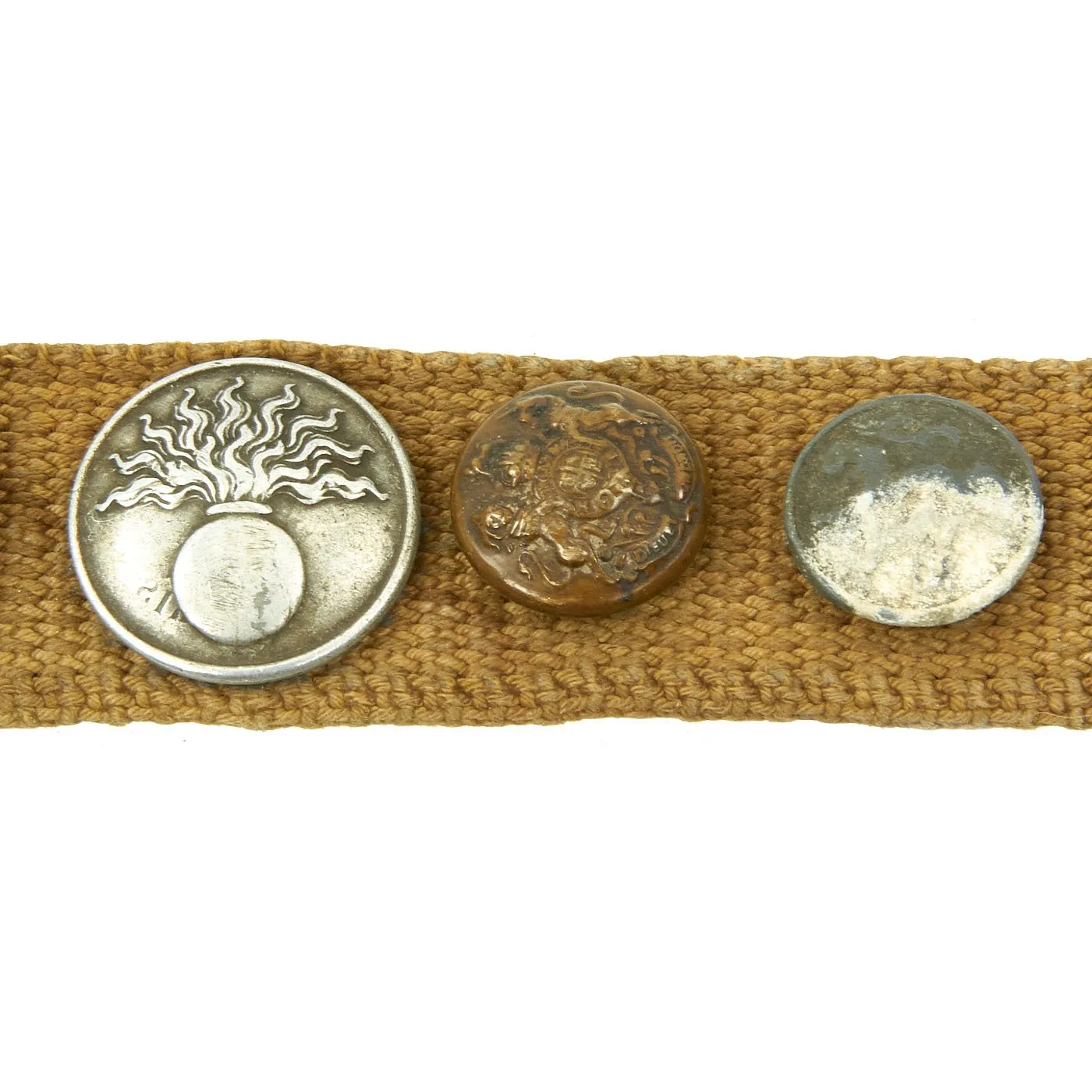 Original U.S. WWI Hate Belt made from Trouser Belt with 25 Attached Items