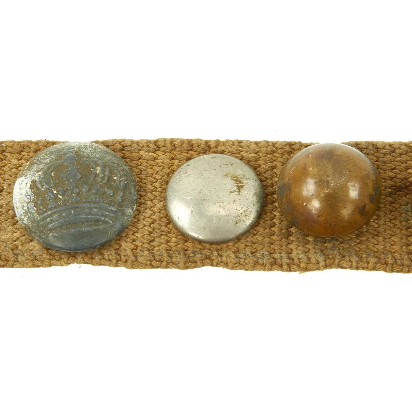 Original U.S. WWI Hate Belt made from Trouser Belt with 25 Attached Items