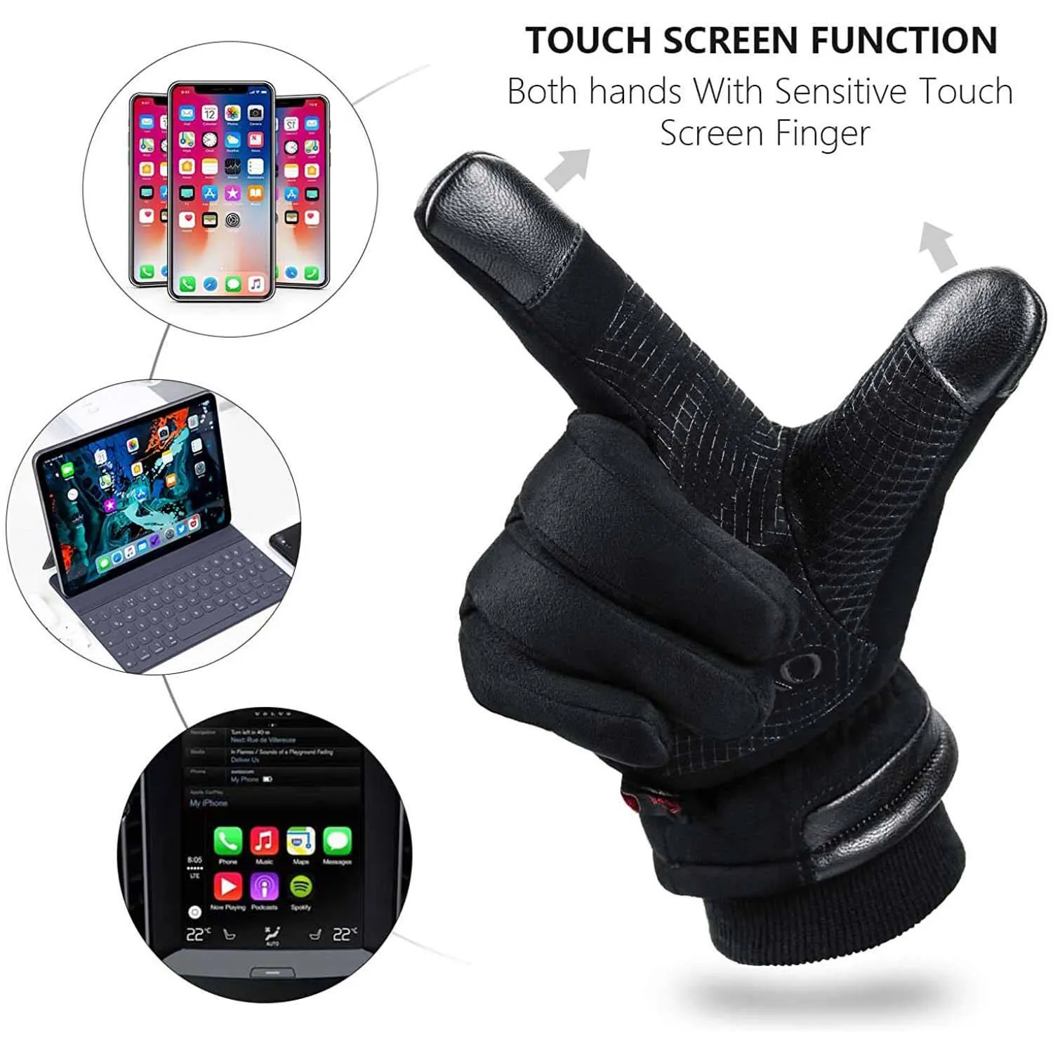 OZERO Waterproof Winter Gloves