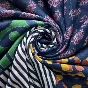 Paisley & Pattern Patchwork Tassel Scarf
