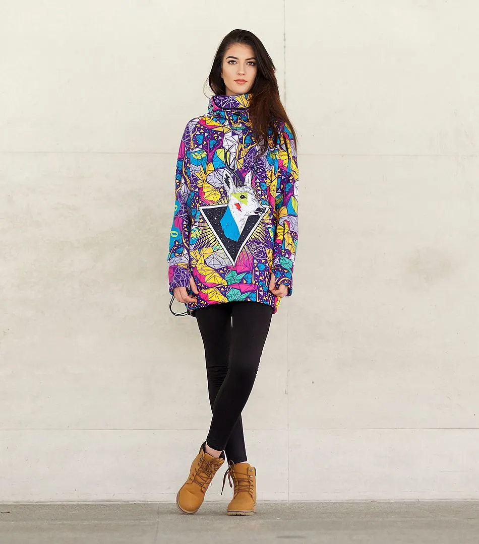 Psycho Deer women's snowboard hoodie - water repellent GAGABOO
