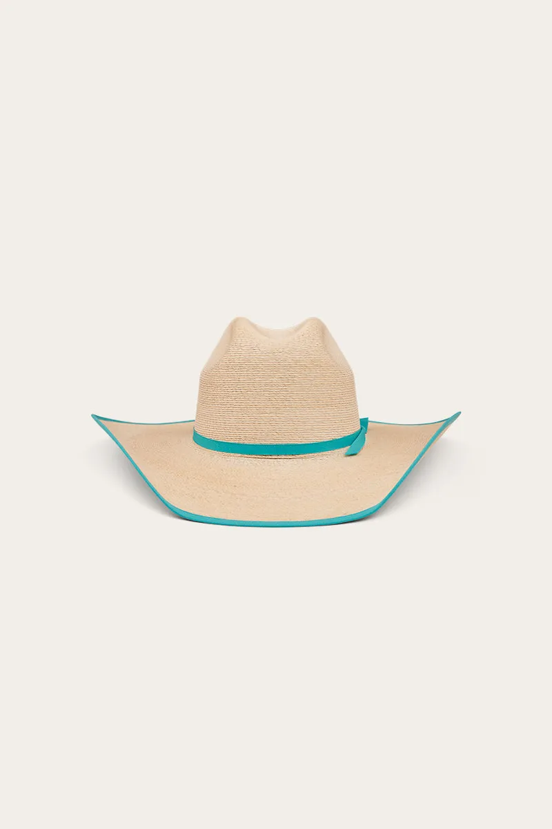 Sterling Hat - Natural/Aqua