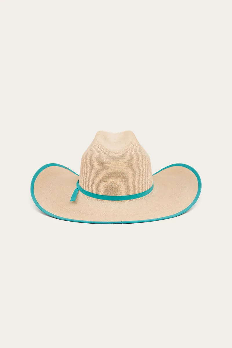 Sterling Hat - Natural/Aqua