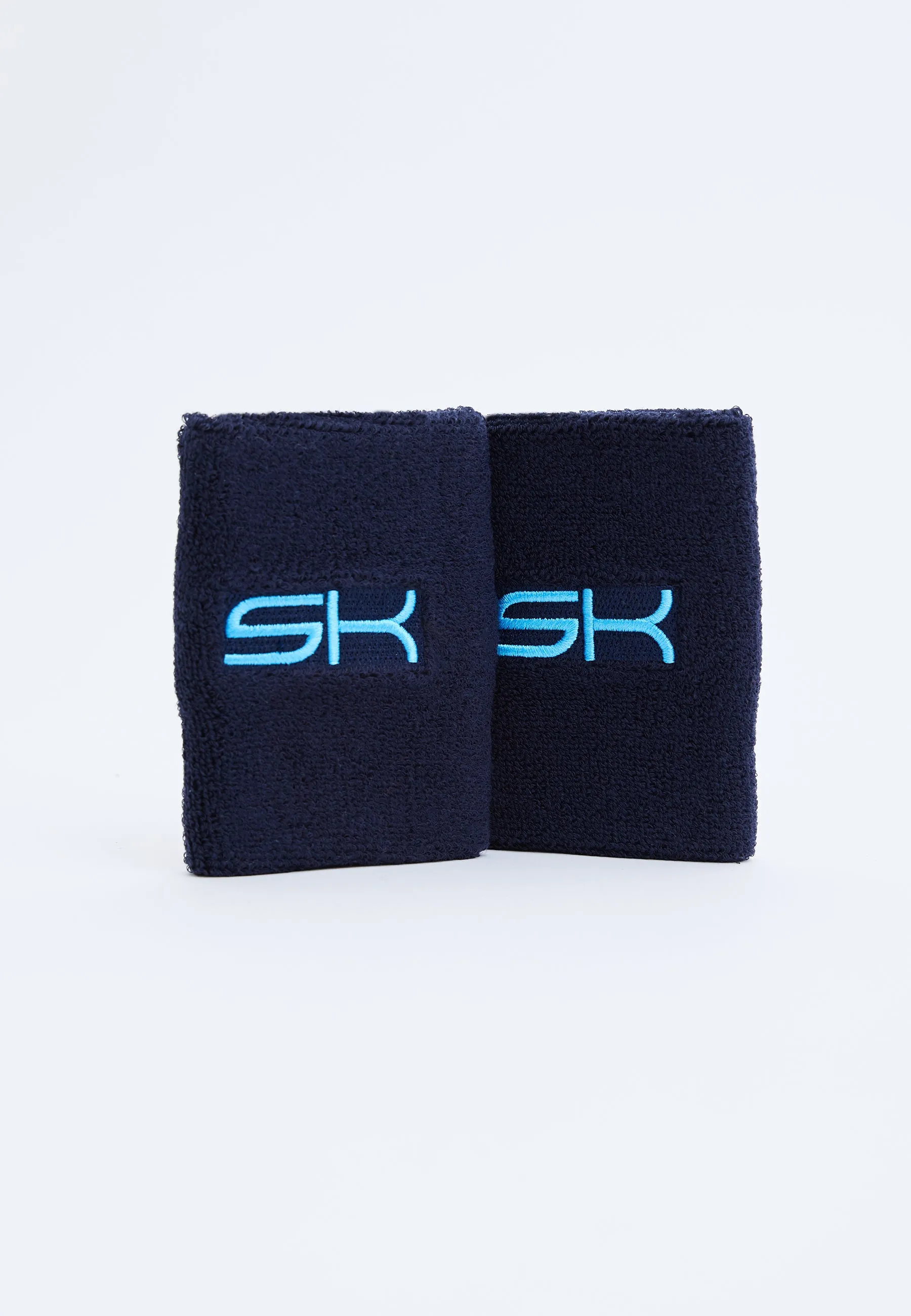 Tennis Wristbands large, 2 pcs, navy blue