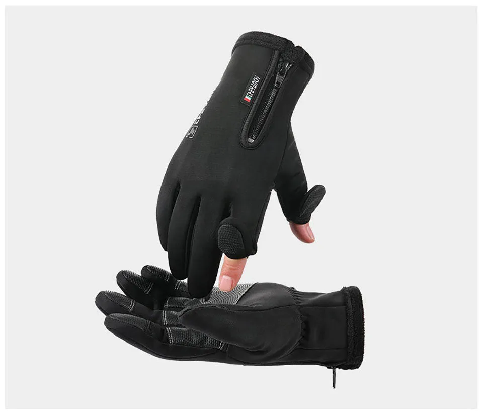 Two Fingerless Outdoor Sports Warm Gloves