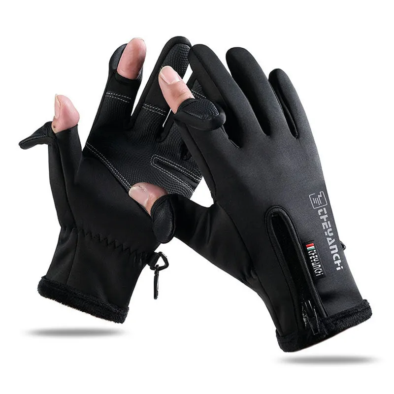 Two Fingerless Outdoor Sports Warm Gloves