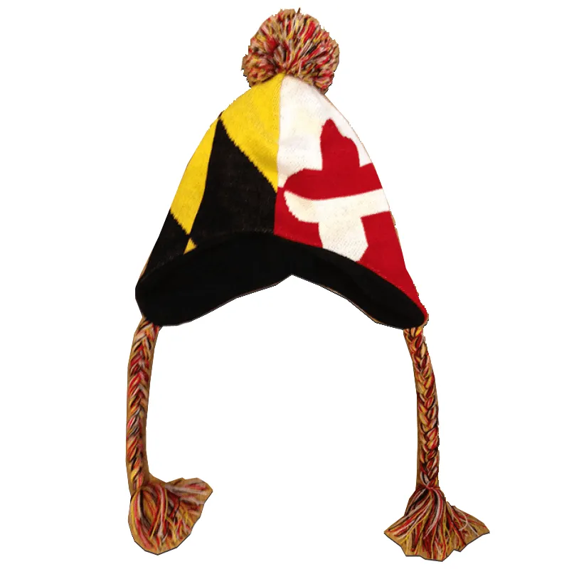 UMD & Maryland Flag / Ski Hat