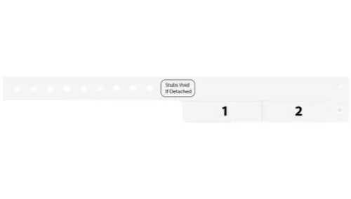 Vinyl Wristbands - 2 Tab