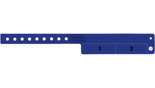 Vinyl Wristbands - 2 Tab