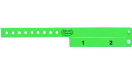 Vinyl Wristbands - 2 Tab