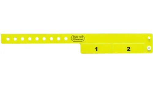 Vinyl Wristbands - 2 Tab
