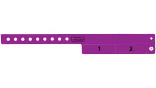 Vinyl Wristbands - 2 Tab