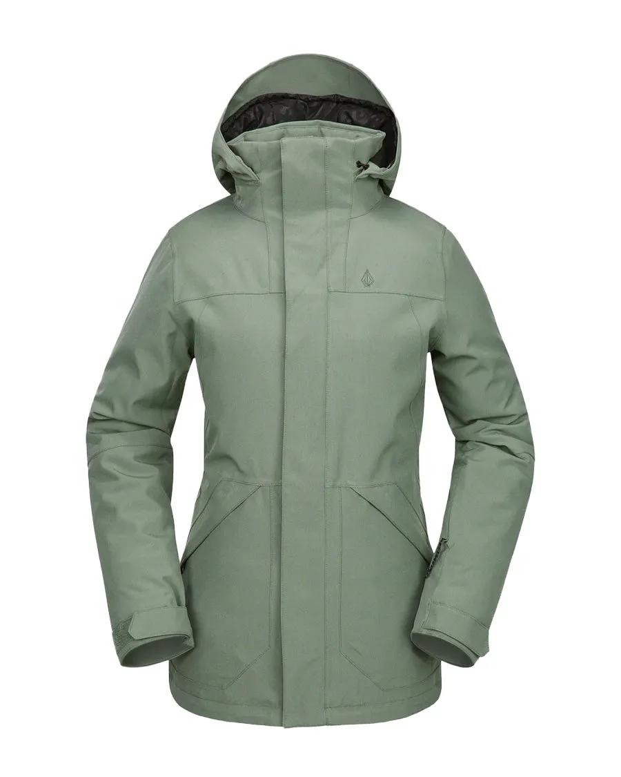 Volcom Women's Shelter 3D Stretch Jacket Lichen Green Smp 2025
