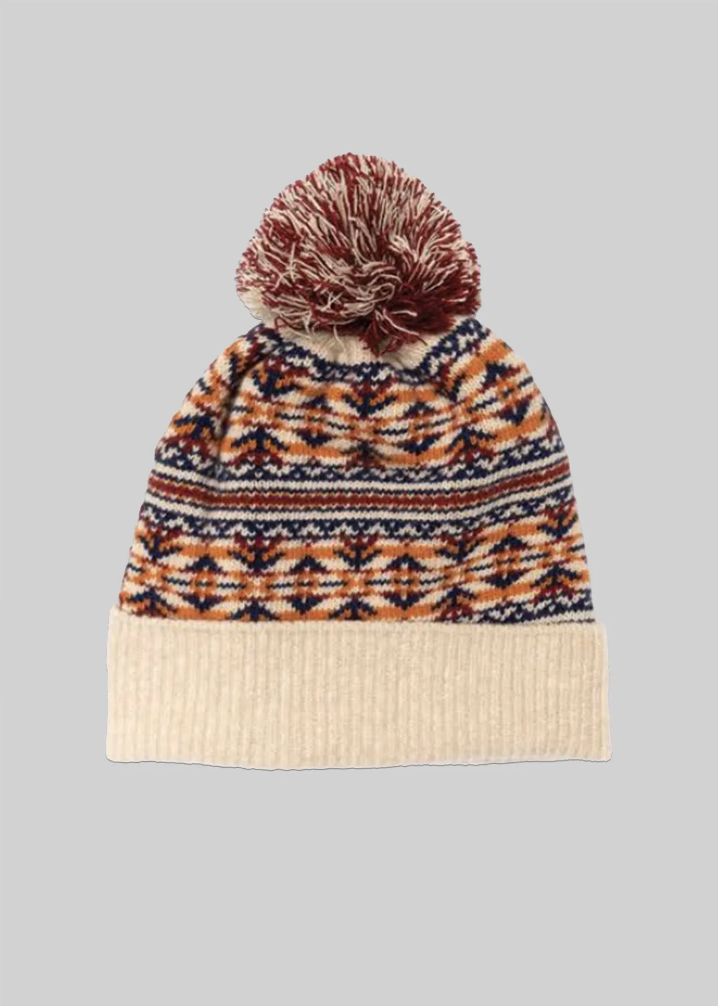 Wool Fair Isle Beanie