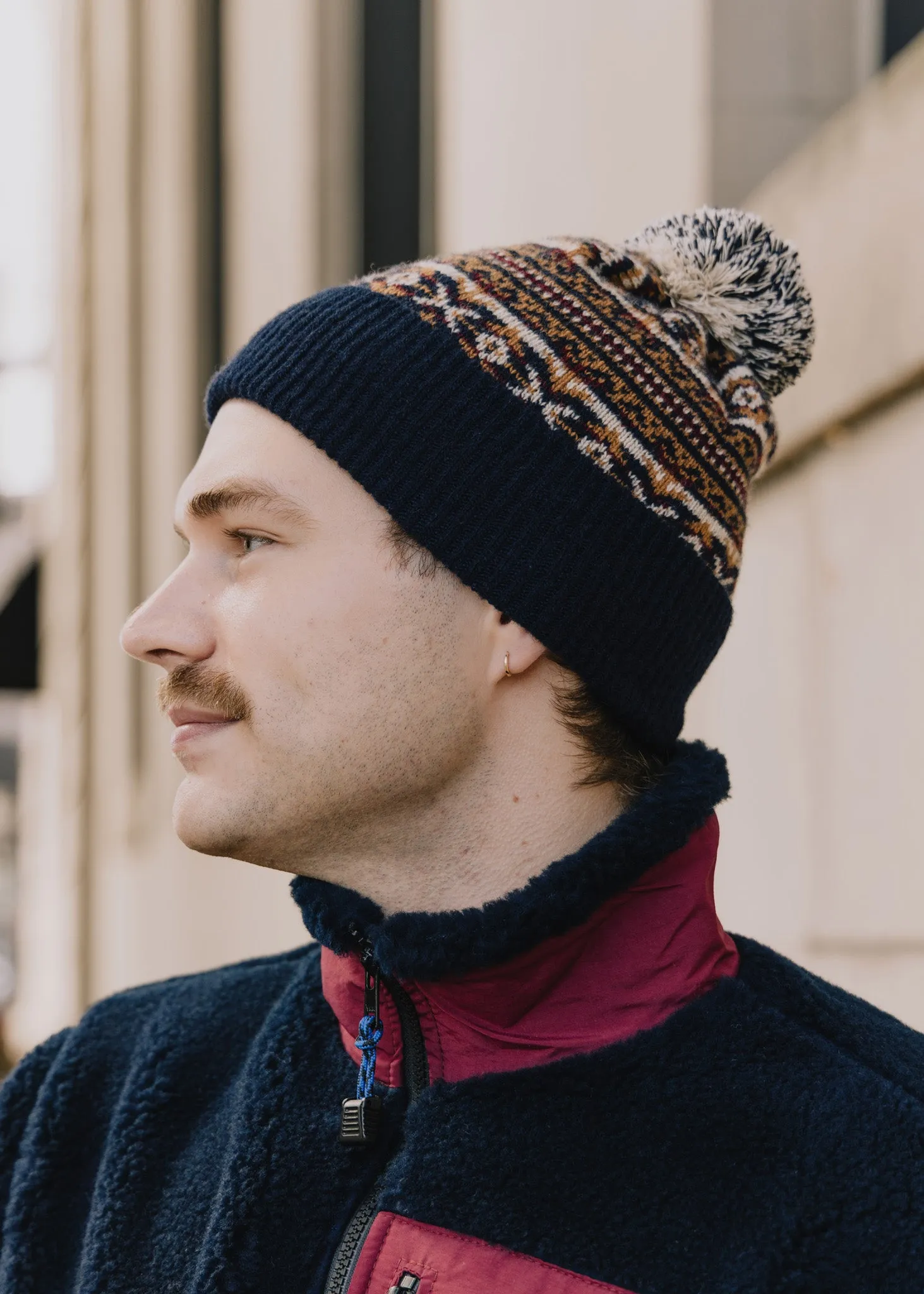 Wool Fair Isle Beanie