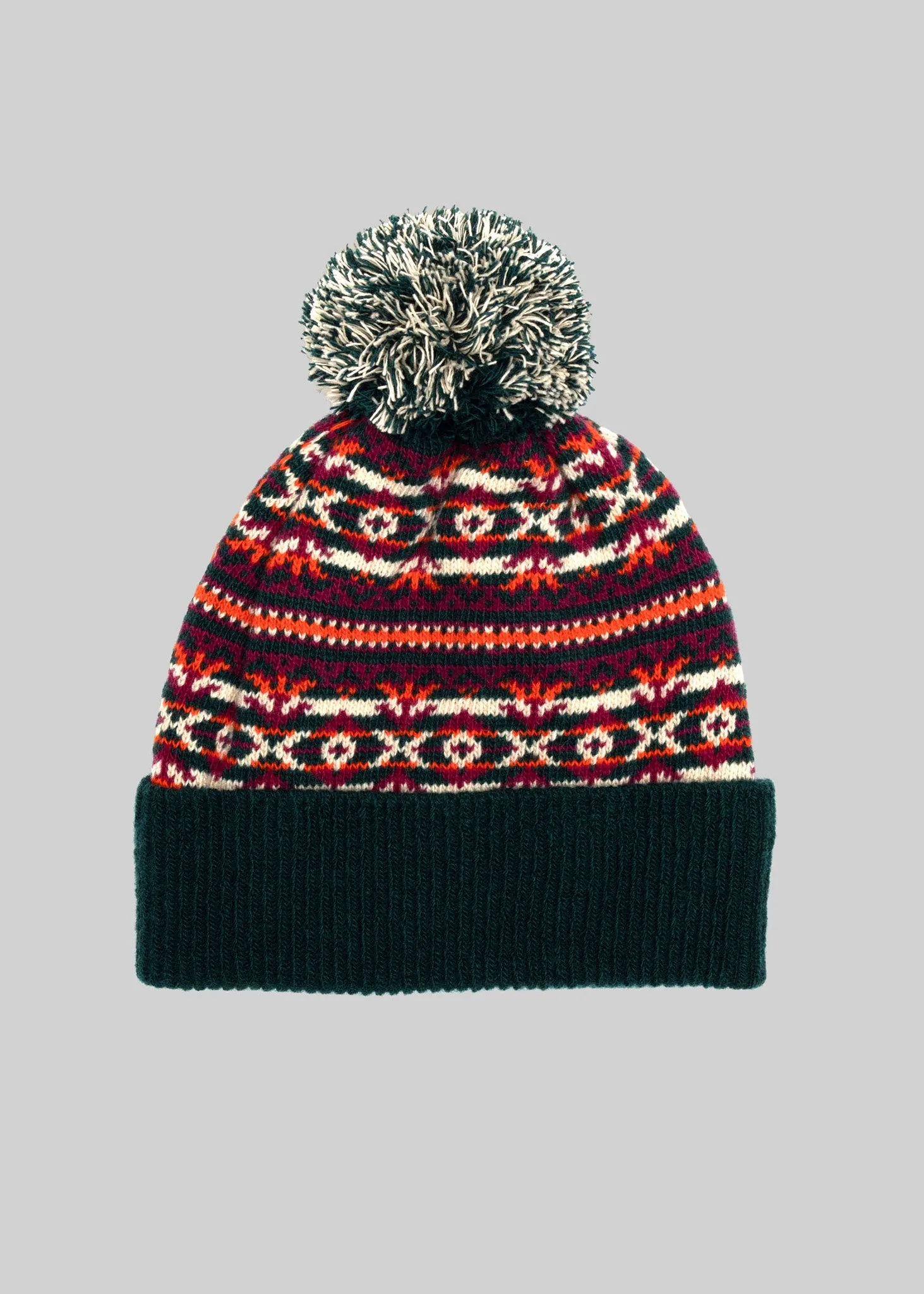 Wool Fair Isle Beanie